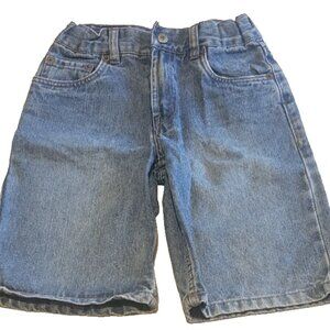 Levi's Jean Denim Shorts Boys Size 7X Regular Snap 5-Pocket Adjustable Waist